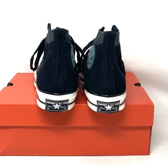 Converse Chuck 70 High Women's Shoes Suede Canvas Black Sneakers Casual A01785C - Picture 6 of 10